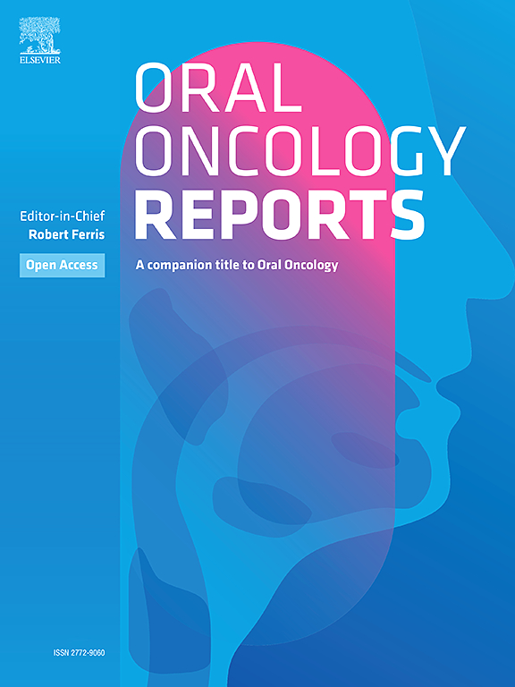 Go to journal home page - Oral Oncology Reports